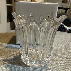 Mikasa Elegant Clear Glass Candleholder - Germany Made